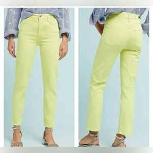 Citizens of Humanity Cara High-rise Cigarette Ankle Jeans Blaze Yellow 29